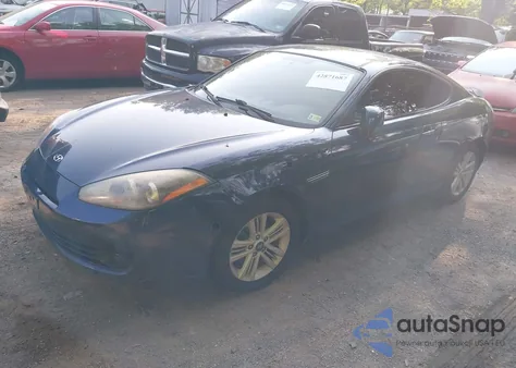 2008 Hyundai Tiburon Gs from USA, damaged, VIN KMHHM66D08U276831